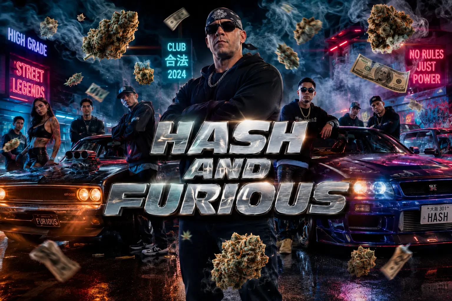 Design Hash & Furious réalisé pour un client