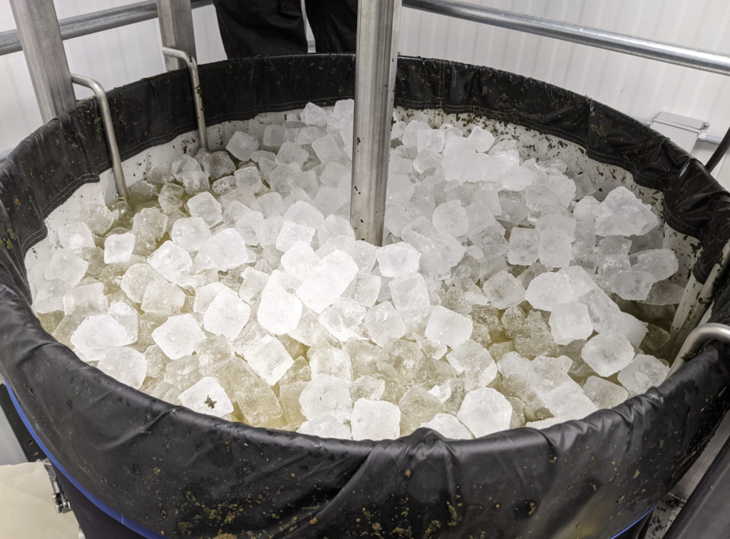 Extraction à la glace